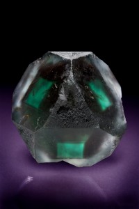 Fluorite-Namibia-0308, This beautiful green fluorite from Namibia has incredible color on the termination.