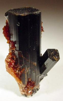 Vesuvianite with garnet fine mineral specimen, Aosta Valley, Italy. Ex. Marilyn Dodge Collection