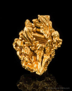 Crystallized gold from Brazil