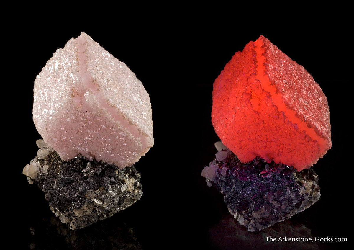 Many fine minerals have a secret - they glow different colors under UV lights!