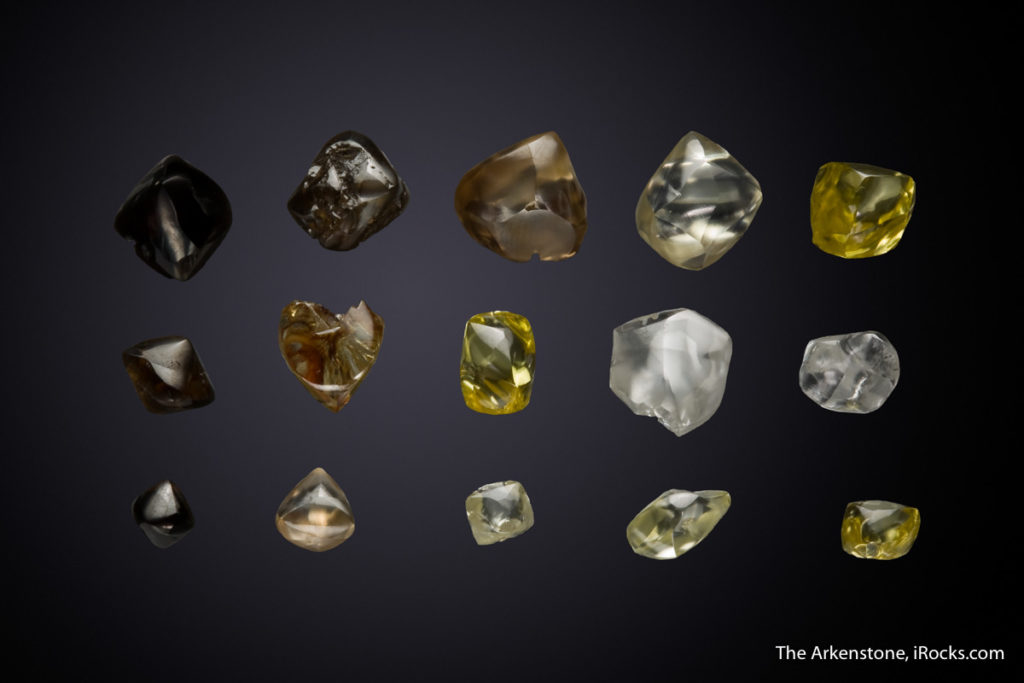 Arkansas natural diamond crystals