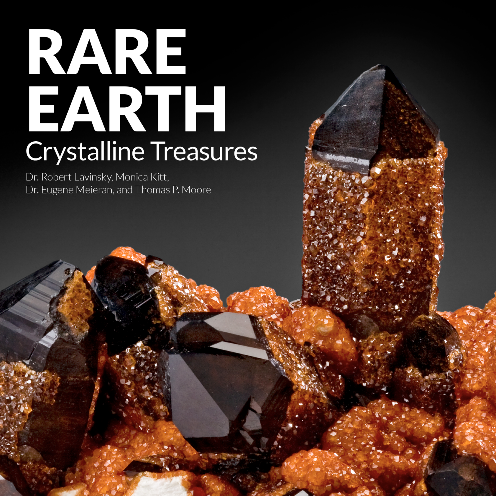 Cover art of Rare Earth Crystalline Treasures by Dr. Robert Lavinsky, Monica Kitt, Dr. Eugene Meieran, and Thomas P. Moore